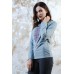 Embroidered t-shirt with long sleeves "Geometric Fantasy" Gray
